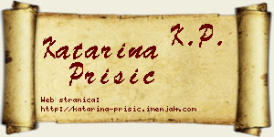 Katarina Prišić vizit kartica